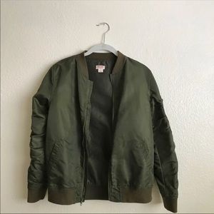 Boys olive green bomber jacket